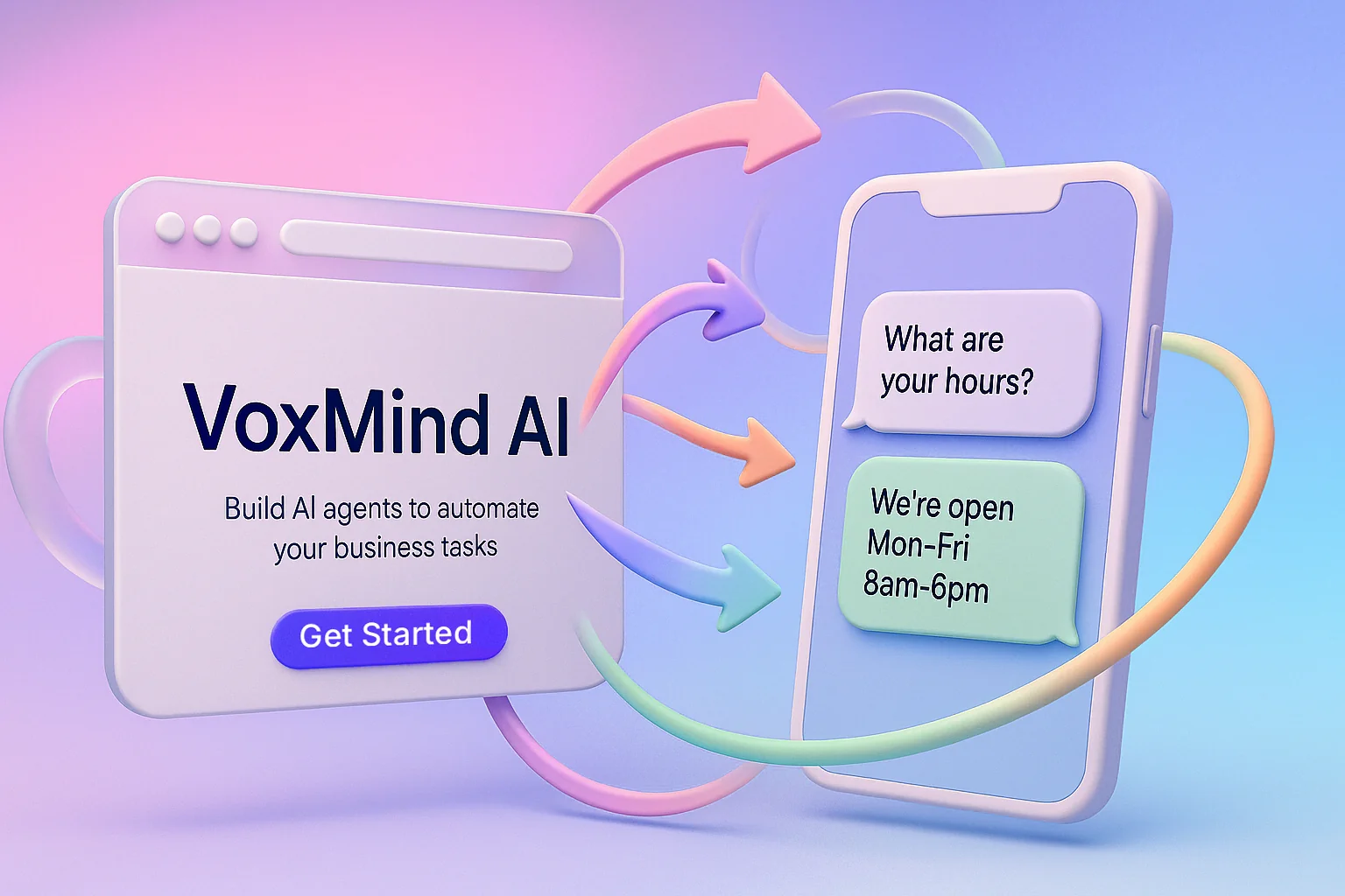 VoxMind AI transforming website into conversational AI agent